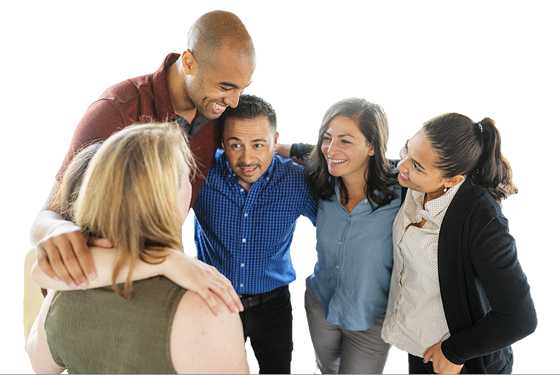 group of people celebrating drug recovery